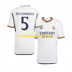Günstige Fußball Trikotsatz Real Madrid Jude Bellingham 5 Herren Heimtrikot 2023-2024 Kurzarm