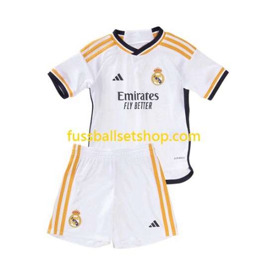 Günstige Fußball Trikotsatz Real Madrid Kinder Heimtrikot 2023-2024 Kurzarm