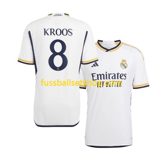 Günstige Fußball Trikotsatz Real Madrid Kroos 8 Herren Heimtrikot 2023-2024 Kurzarm