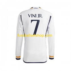 Günstige Fußball Trikotsatz Real Madrid Vinicius Junior 7 Herren Heimtrikot 2023-2024 Langarm