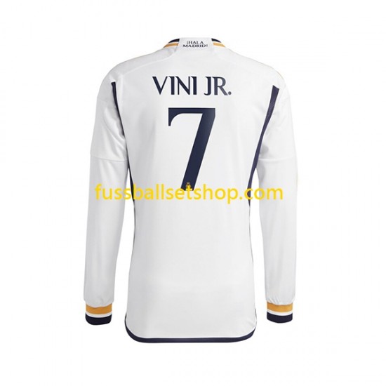 Günstige Fußball Trikotsatz Real Madrid Vinicius Junior 7 Herren Heimtrikot 2023-2024 Langarm