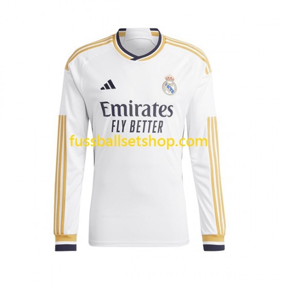 Günstige Fußball Trikotsatz Real Madrid Vinicius Junior 7 Kinder Heimtrikot 2023-2024 Langarm