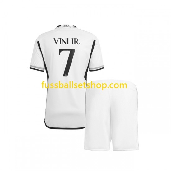 Günstige Fußball Trikotsatz Real Madrid Vinicius Junior 7 Kinder Heimtrikot 2023-2024 Kurzarm