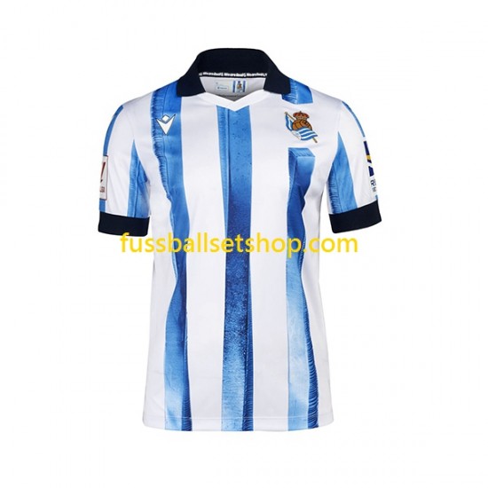 Günstige Fußball Trikotsatz Real Sociedad Herren Heimtrikot 2023-2024 Kurzarm