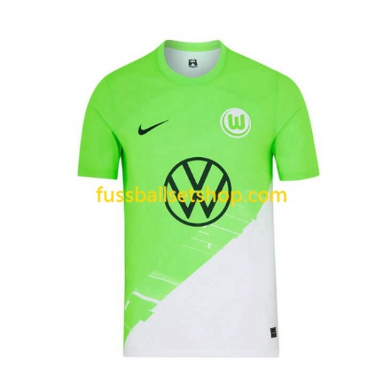 Günstige Fußball Trikotsatz VfL Wolfsburg Herren Heimtrikot 2023-2024 Kurzarm