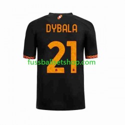 Günstige Fußball Trikotsatz AS Rom Paulo Dybala 21 Herren Ausweichtrikot 2023-2024 Kurzarm