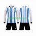 Günstige Fußball Trikotsatz Argentinien 3 Stars Kinder Heimtrikot World Cup 2022 Langarm