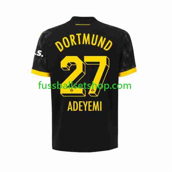 Günstige Fußball Trikotsatz Borussia Dortmund Karim Adeyemi 27 Herren Auswärtstrikot 2023-2024 Kurzarm