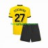 Günstige Fußball Trikotsatz Borussia Dortmund Karim Adeyemi 27 Kinder Heimtrikot 2023-2024 Kurzarm