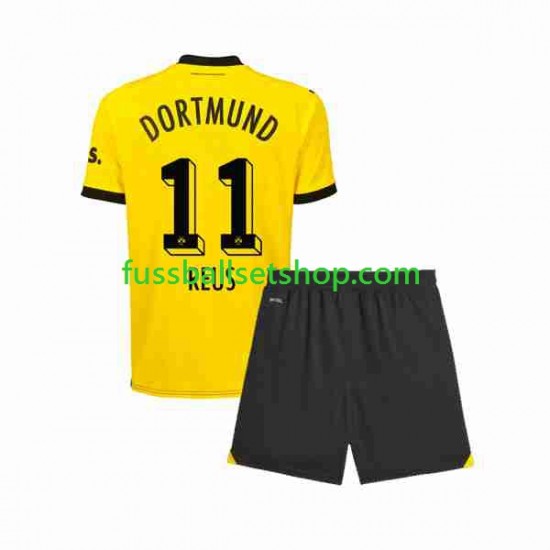 Günstige Fußball Trikotsatz Borussia Dortmund Marco Reus 11 Kinder Heimtrikot 2023-2024 Kurzarm