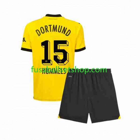 Günstige Fußball Trikotsatz Borussia Dortmund Mats Hummels 15 Kinder Heimtrikot 2023-2024 Kurzarm