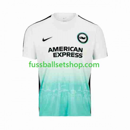 Günstige Fußball Trikotsatz Brighton Hove Albion Herren Ausweichtrikot 2023-2024 Kurzarm