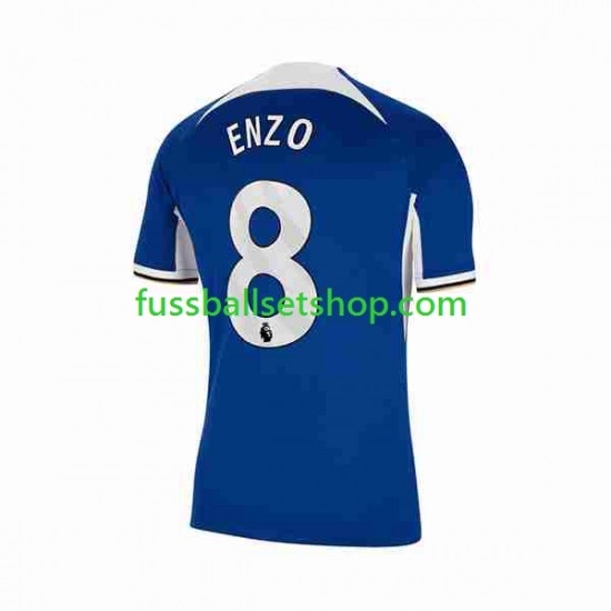 Günstige Fußball Trikotsatz Chelsea Enzo Fernandez 8 Herren Heimtrikot 2023-2024 Kurzarm