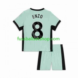 Günstige Fußball Trikotsatz Chelsea Enzo Fernandez 8 Kinder Ausweichtrikot 2023-2024 Kurzarm