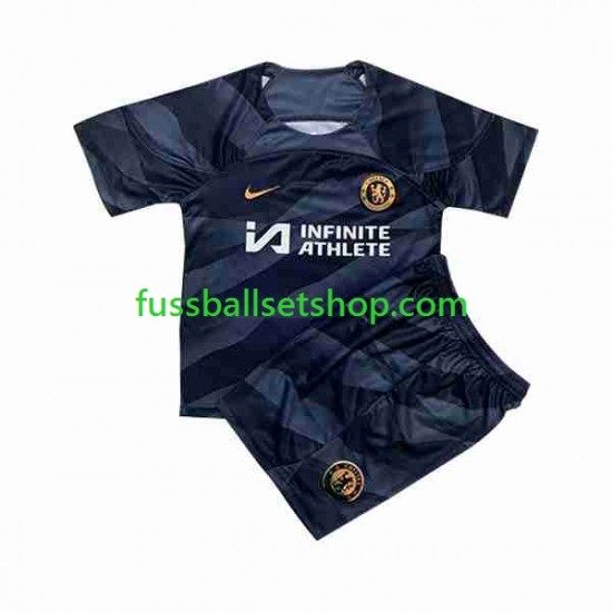 Günstige Fußball Trikotsatz Chelsea Torwart Kinder Heimtrikot 2023-2024 Kurzarm