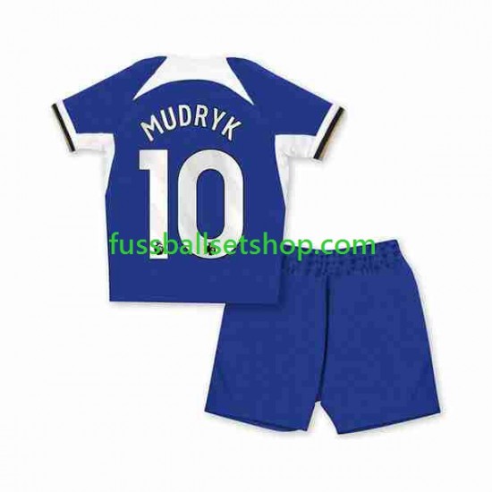Günstige Fußball Trikotsatz Chelsea Mykhaylo Mudryk 10 Kinder Heimtrikot 2023-2024 Kurzarm