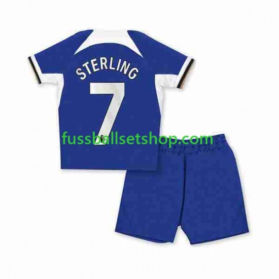 Günstige Fußball Trikotsatz Chelsea Raheem Sterling 7 Kinder Heimtrikot 2023-2024 Kurzarm
