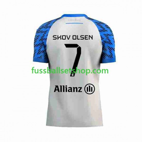 Günstige Fußball Trikotsatz Club Brugge Andreas Skov Olsen 7 Herren Auswärtstrikot 2023-2024 Kurzarm