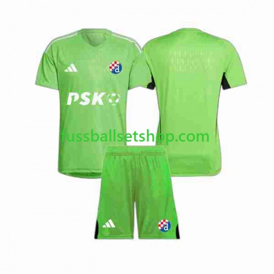 Günstige Fußball Trikotsatz Dinamo Zagreb Torwart Kinder Heimtrikot 2023-2024 Kurzarm