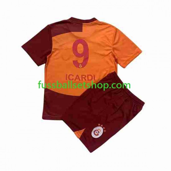 Günstige Fußball Trikotsatz Galatasaray Icardi 9 Kinder Heimtrikot 2023-2024 Kurzarm