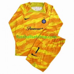 Günstige Fußball Trikotsatz Inter Mailand Sommer 1 Torwart Kinder Heimtrikot 2023-2024 Langarm