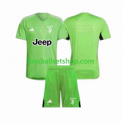 Günstige Fußball Trikotsatz Juventus Turin Torwart Kinder Ausweichtrikot 2023-2024 Kurzarm