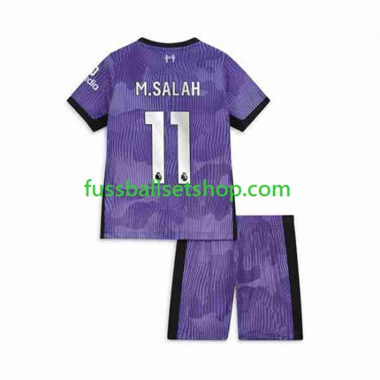 Günstige Fußball Trikotsatz Liverpool M.Salah 11 Kinder Ausweichtrikot 2023-2024 Kurzarm