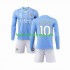 Günstige Fußball Trikotsatz Manchester City Grealish 10 Kinder Heimtrikot 2023-2024 Langarm