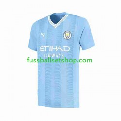 Günstige Fußball Trikotsatz Manchester City Haaland 9 Special Printing Herren Heimtrikot 2023-2024 Kurzarm
