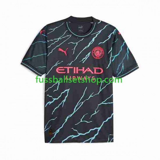Günstige Fußball Trikotsatz Manchester City Haaland 9 Special Printing Herren Ausweichtrikot 2023-2024 Kurzarm