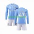 Günstige Fußball Trikotsatz Manchester City Phil Foden 47 Kinder Heimtrikot 2023-2024 Langarm