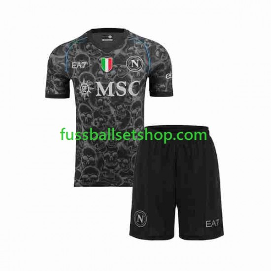 Günstige Fußball Trikotsatz SSC Neapel Halloween Kinder Heimtrikot 2023-2024 Kurzarm