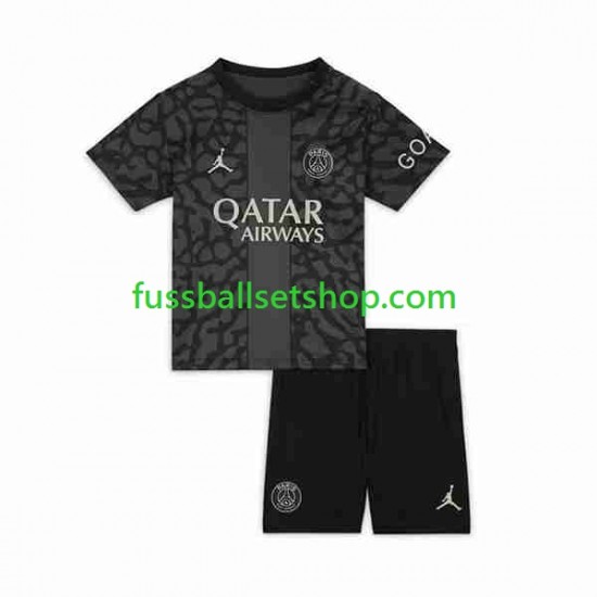 Günstige Fußball Trikotsatz Paris Saint-Germain Kinder Ausweichtrikot 2023-2024 Kurzarm