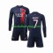 Günstige Fußball Trikotsatz Paris Saint-Germain Mbappé Kylian 7 Kinder Heimtrikot 2023-2024 Langarm