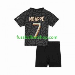 Günstige Fußball Trikotsatz Paris Saint-Germain Mbappé Kylian 7 Kinder Ausweichtrikot 2023-2024 Kurzarm