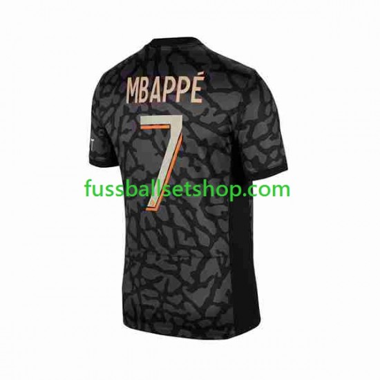 Günstige Fußball Trikotsatz Paris Saint-Germain Mbappé Kylian 7 Herren Ausweichtrikot 2023-2024 Kurzarm