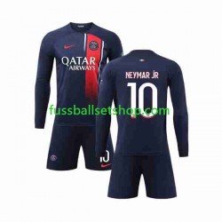 Günstige Fußball Trikotsatz Paris Saint-Germain Neymar Jr 10 Kinder Heimtrikot 2023-2024 Langarm