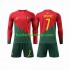 Günstige Fußball Trikotsatz Portugal Ronaldo 7 Kinder Heimtrikot World Cup 2022 Langarm