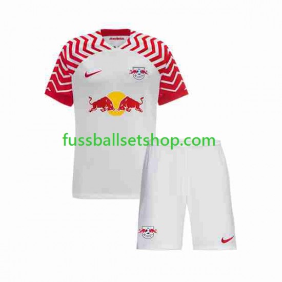 Günstige Fußball Trikotsatz RB Leipzig Kinder Heimtrikot 2023-2024 Kurzarm