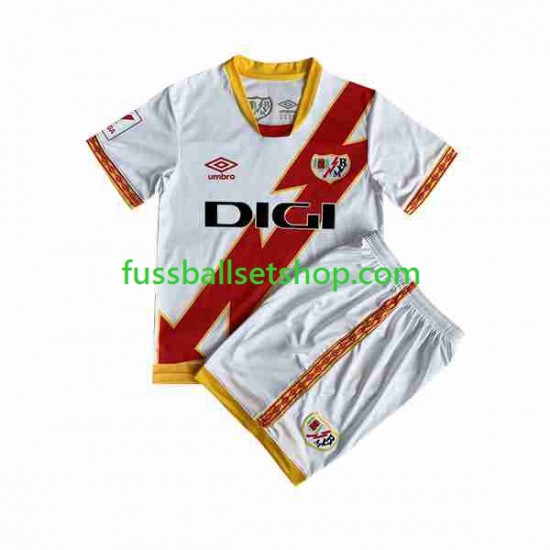 Günstige Fußball Trikotsatz Rayo Vallecano Kinder Heimtrikot 2023-2024 Kurzarm