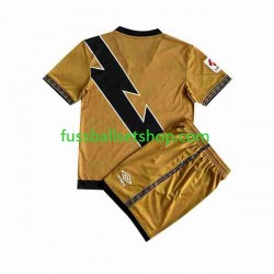 Günstige Fußball Trikotsatz Rayo Vallecano Kinder Ausweichtrikot 2023-2024 Kurzarm