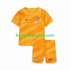 Günstige Fußball Trikotsatz USA Torwart Kinder Auswärtstrikot 2023-2024 Kurzarm