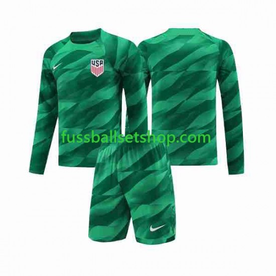 Günstige Fußball Trikotsatz USA Torwart Kinder Heimtrikot 2023-2024 Langarm