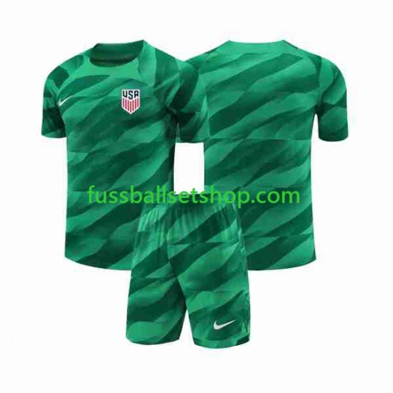 Günstige Fußball Trikotsatz USA Torwart Kinder Heimtrikot 2023-2024 Kurzarm