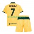 Günstige Fußball Trikotsatz AC Mailand Santiago Gimenez 7 Kinder Ausweichtrikot 2025-2026 Kurzarm