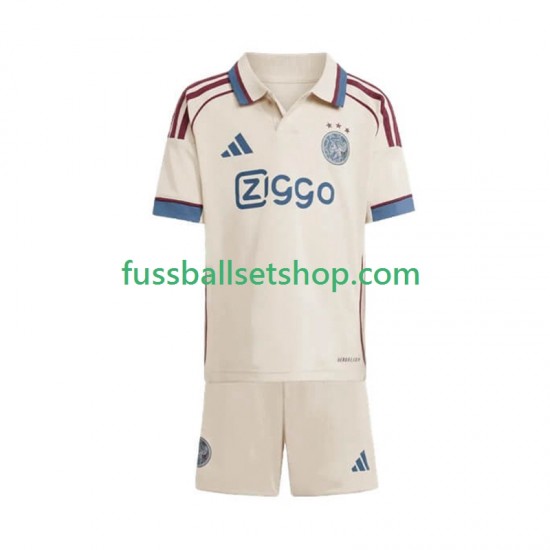 Günstige Fußball Trikotsatz Ajax Amsterdam Kinder Ausweichtrikot 2025-2026 Kurzarm