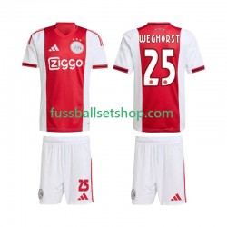 Günstige Fußball Trikotsatz Ajax Amsterdam Wout Weghorst 25 Kinder Heimtrikot 2025-2026 Kurzarm