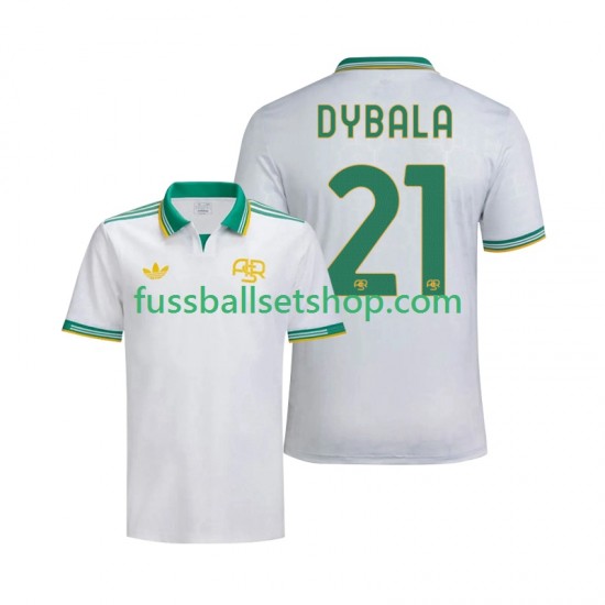 Günstige Fußball Trikotsatz AS Rom Dybala 21 Herren Ausweichtrikot 2025-2026 Kurzarm