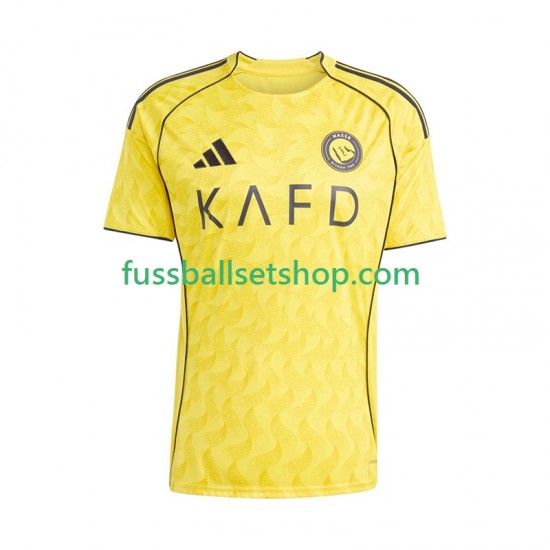 Günstige Fußball Trikotsatz Al Nassr Herren Heimtrikot 2025-2026 Kurzarm