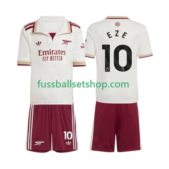 Günstige Fußball Trikotsatz Arsenal Eberechi Eze 10 Kinder Ausweichtrikot 2025-2026 Kurzarm